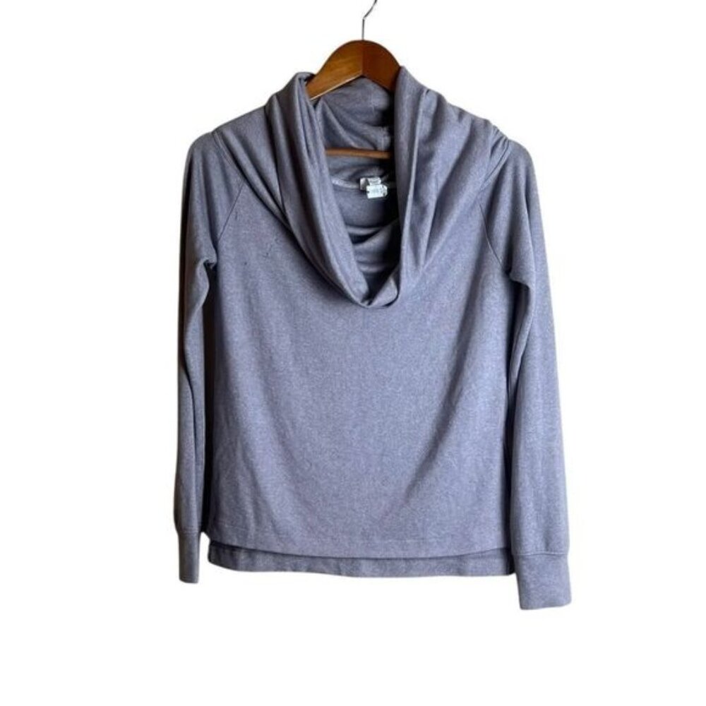Diadora light purple grey cowl neck sweater
